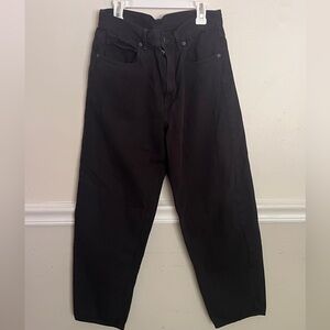 Gap Barrel Leg Black Jeans, size 28